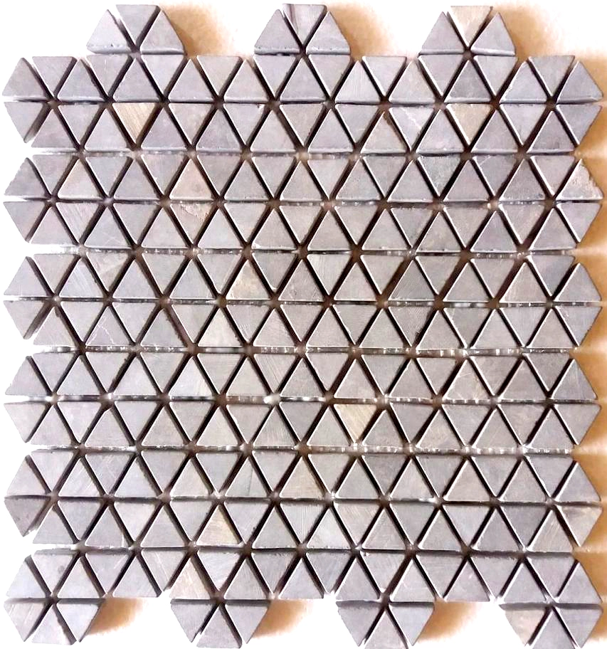 Grey Triangles Hexagon Marble Mosaic- Pebble Tile Shop