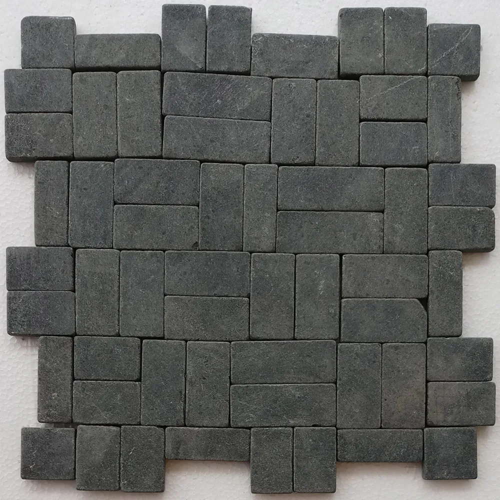 Black New Antique Mosaic - Pebble Tile Store