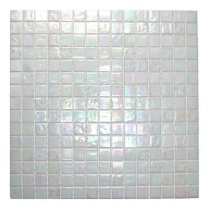 Cloud White Glimmer Glass Tile - Pebble Tile Store