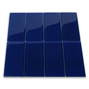 Cobalt Glass Subway Tile - Pebble Tile Shop
