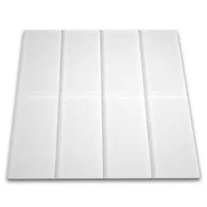 Frosted White Glass Subway Tile- Pebble Tile Shop