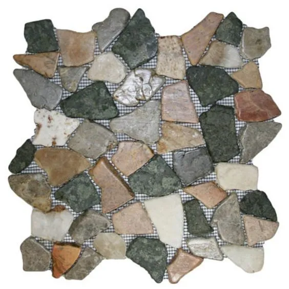 Glazed Autumn Mosaic Tile - Pebble Tile Store
