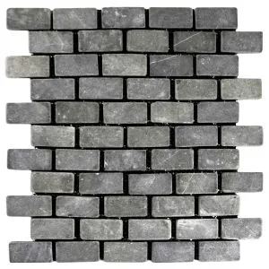 Grey Mini Stone Subway Tile - Pebble Tile Shop