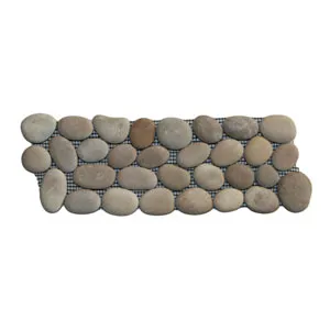 Java Tan Pebble Tile Border- Pebble Tile Store