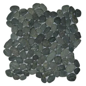 Charcoal Black Pebble Tile- Pebble Tile Store