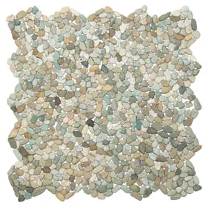 Mini Sea Green Pebble Tile- Pebble Tile Store