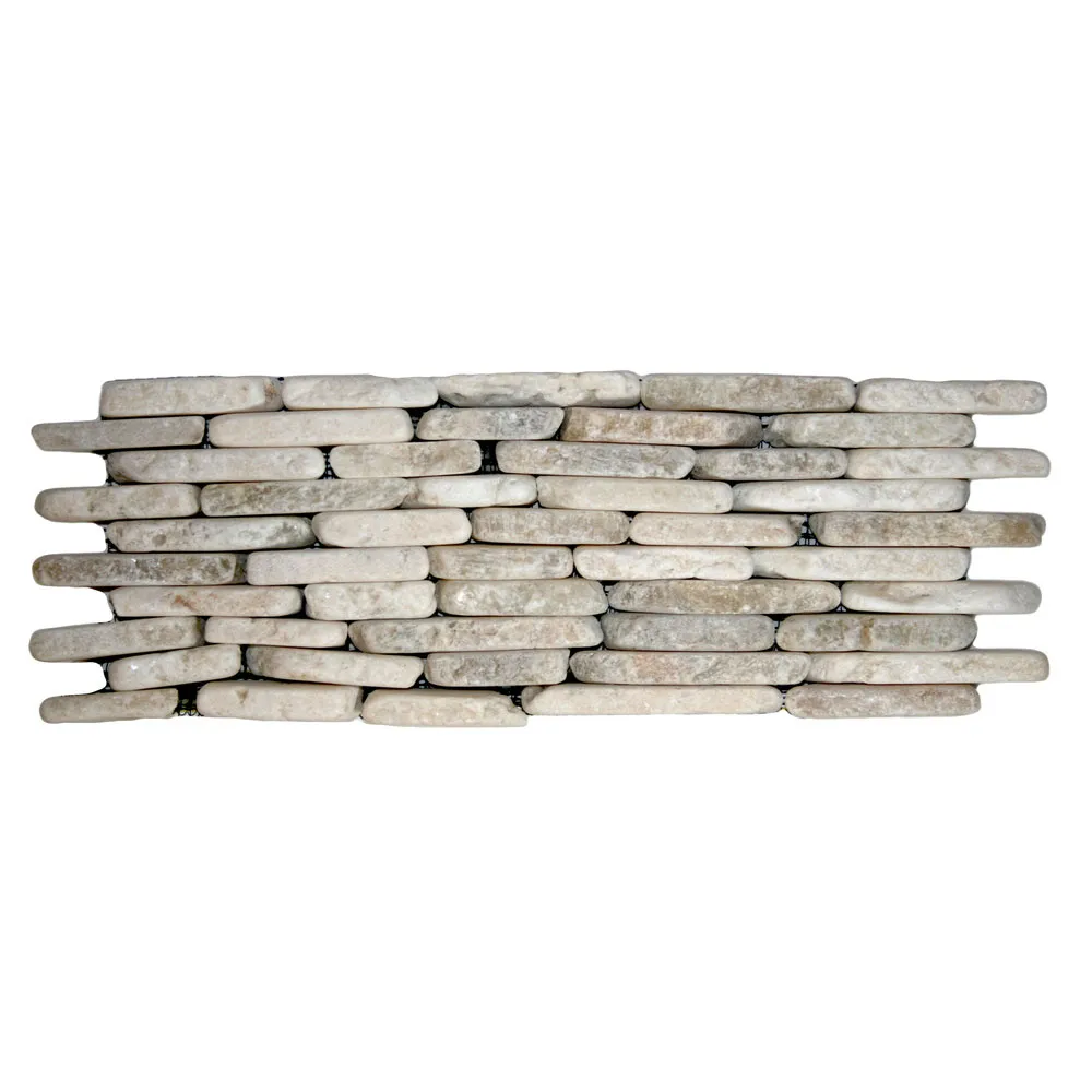 Mixed Quartz Standing Mosaic Tile- Pebble Tile Store