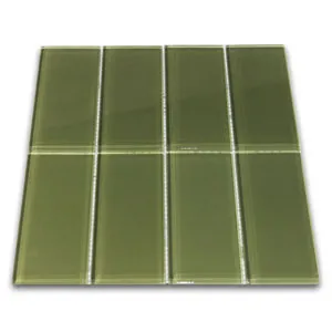 Sagebrush Glass Subway Tile - Pebble Tile Shop