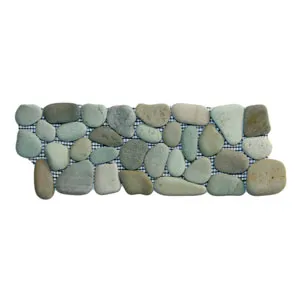 Sea Green Pebble Tile Border- Pebble Tile Store